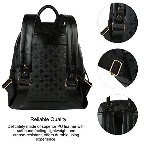 Vbiger Mochilas Mujer de Cuero PU Mochila de Moda Ocio 2 en 1 para Ocio Viaje