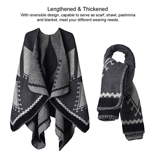 VBIGER Poncho de Punto de Mujeres Elegantes para Invierno