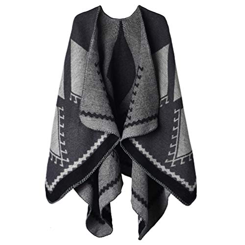 VBIGER Poncho de Punto de Mujeres Elegantes para Invierno