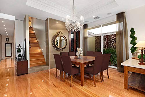 Veakii R Fundas para sillas Pack de 4 Fundas sillas Comedor, Lavable Comedor Asiento Cubre para el Comedor casero Modern Bouquet de la Boda, Hotel, Decor Restaurante（marrón）