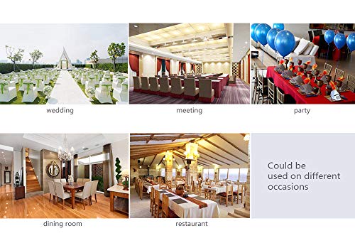 Veakii R Fundas para sillas Pack de 4 Fundas sillas Comedor, Lavable Comedor Asiento Cubre para el Comedor casero Modern Bouquet de la Boda, Hotel, Decor Restaurante（marrón）