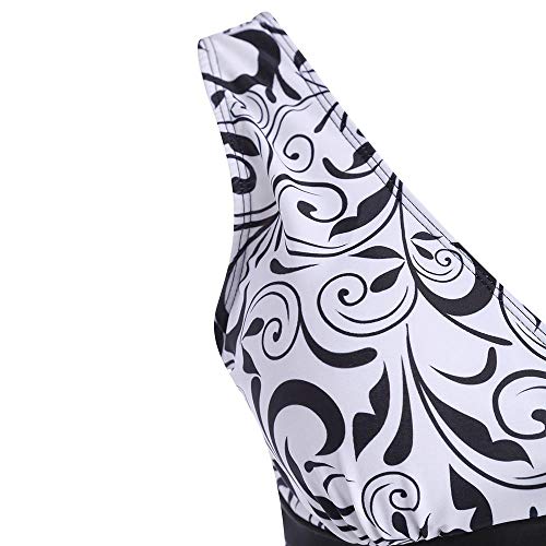 VECDY Bañador Una Pieza Sexy 2019 Bikini Traje De Baño para Mujer Ropa De Baño De Una Pieza Push Up Bikini Ropa De Playa(Negro,XXXXL)