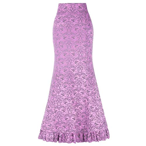 Vectry Faldas Falda De Flamenca Niña Faldas Mujer Cortas Fatas Mujer Tul Falda Vaquera Niña Falda Tutu Faldas Largas Boda Faldas Vuelo (Fucsia, XXXL)