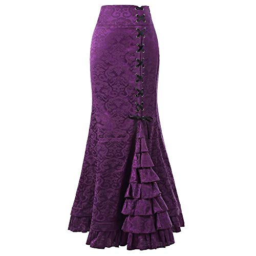 Vectry Faldas Morado Falda De Flamenca Niña Faldas Cortas Fiesta Falda De Tul Falda Vaquera Falda Tutu Niña Faldas Largas Verano Mujer Falda MUDI Vuelo