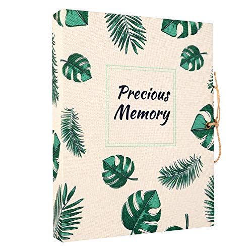 VEESUN Album de Fotos Scrapbook, 60 Páginas Negras (30 Hojas), DIY DIY Scrapbooking Album Original para Boda Aniversario de Oro Cumpleaños Navidad para Mujer Niña Novios Novia Regalos, Hojas Verdes