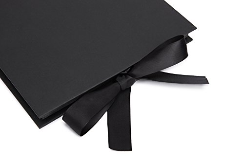 VEESUN Album de Fotos Scrapbook, 80 Páginas Negras (40 Hojas), DIY Scrapbooking Album Original para Aniversario de Boda de Oro Cumpleaños Navidad para Mujer Niña Novios Novia Amiga Regalos, Negro