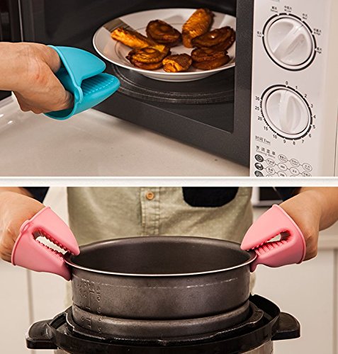Veewon manopla de silicona agarradera para horno Mini cocina Pinch Grips cocina calor Resitant solución – 2 piezas