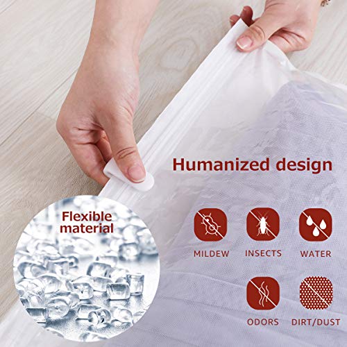 VELMADE Bolsas Almacenamiento de Compresión de Vacío Viaje Bolsas de Ahorro de Espacio Enrollables Manuales Fácil de Reempacar Ropa, Trajes de Baño, Ropa Interior, Vestidos, Compañero Maletas