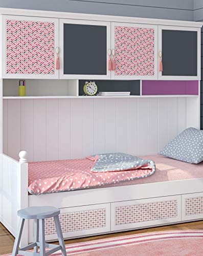 Venilia Adhesiva Motivo Flakes, Decorativa, Muebles, Papel Pintado, lámina autoadhesiva, sin ftalatos, 45 cm x 2 m, Espesor: 0,16 mm, 54788