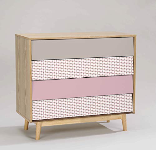 Venilia Adhesiva Motivo Flakes, Decorativa, Muebles, Papel Pintado, lámina autoadhesiva, sin ftalatos, 45 cm x 2 m, Espesor: 0,16 mm, 54788