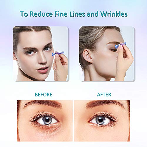 Ventosas Celulitis, tazas anticelulíticas con ventosas corporales, ventosas faciales, ventosas oculares y cepillo facial de silicona exfoliante, drenaje linfático o alivio natural del dolor (Azul)