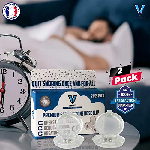 VEOMED® Clip Anti Ronquidos eficaz | Stop Ronquidos | Dejar de roncar | Ronquido Stop | Dispositivo de protección antironquidos de primera calidad | Dilatador nasal | apnea del sueño (2)