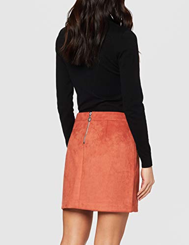 Vero Moda Vmdonnadina Faux Suede Short Skirt Col Falda, Marrón (Bruschetta Bruschetta), X-Large para Mujer