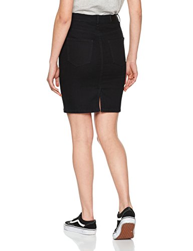 Vero Moda Vmhot Nine HW Dnm Pencil Skirt Mix Noos Falda, Negro (Black Black), 40 (Talla del Fabricante: Large) para Mujer