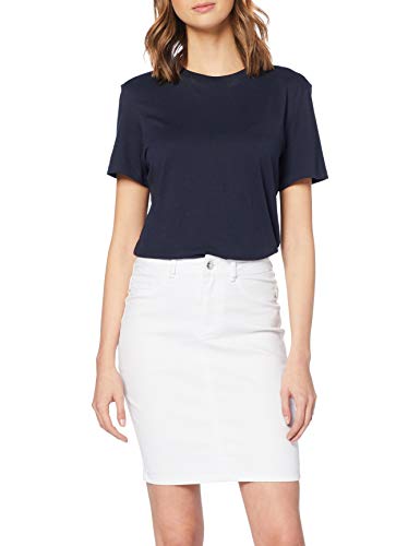 Vero Moda VMHOT Nine HW DNM Pencil Skirt Noos Ci Falda, Blanco (Bright White Bright White), 36(Talla del Fabricante:X-Small) para Mujer