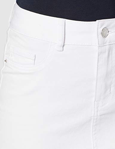 Vero Moda VMHOT Nine HW DNM Pencil Skirt Noos Ci Falda, Blanco (Bright White Bright White), 36(Talla del Fabricante:X-Small) para Mujer