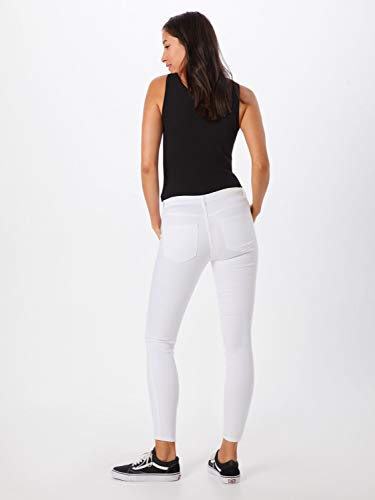 Vero Moda Vmjulia Flex It Mr Slim Jegging Color Jeans, Blanco Brillante, XS(32) para Mujer