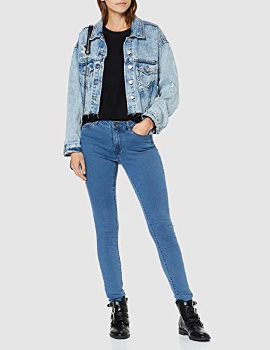 Vero Moda Vmjulia Flex It Mr Slim Jegging Gu303 Vaqueros, Azul (Medium Blue Denim Medium Blue Denim), 36 /L30 (Talla del Fabricante: Small) para Mujer