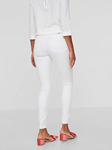 Vero Moda Vmseven NW S Shape Up Jeans Noos Vaqueros Slim, Blanco (Bright White Bright White), W34/L30 (Talla del Fabricante: X-Small) para Mujer