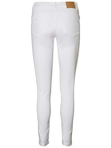 Vero Moda Vmseven NW S Shape Up Jeans Noos Vaqueros Slim, Blanco (Bright White Bright White), W34/L30 (Talla del Fabricante: X-Small) para Mujer