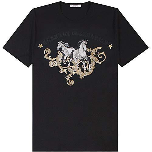 Versace Collection Camiseta sin Estampado de Carro Black Extra Extra Large