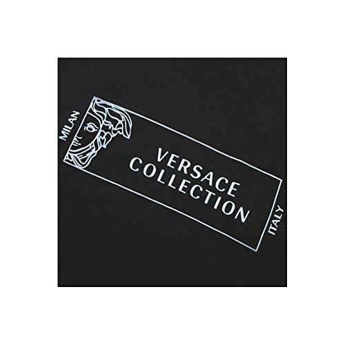 Versace Collection Logo con Capucha Jersey Black Large