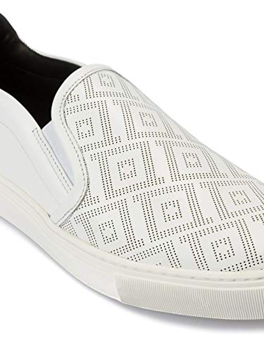 Versace Collection - Zapatillas de Piel para Hombre Blanco Bianco Blanco Size: 42 EU