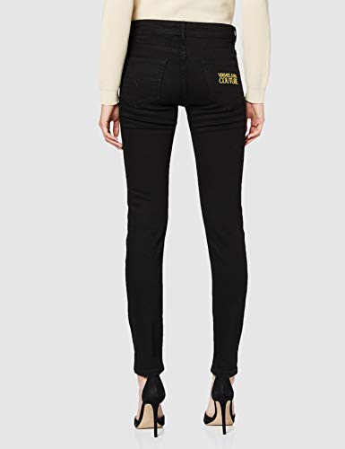 VERSACE JEANS COUTURE Lady Trouser Vaqueros Skinny, Negro (Negro 899), 44 (Talla del Fabricante: 34) para Mujer