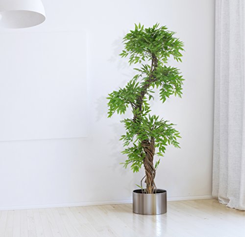 Vert Lifestyle Elegante Fruticosa Japonesa Artificial Arbol, Lujosa Réplica/Planta Artificial de Interior/ 165 cm de Altura hogar o la Oficina. Plantas de Patio