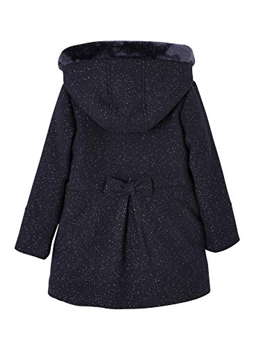 VERTBAUDET Abrigo niña de paño de Lana Azul Oscuro Liso 3A