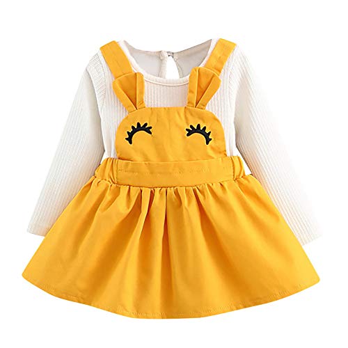 Vestido niña otoño Invierno 2018, Infantil Recién Nacido bebé niña pestaña Curvy Conejo Oreja Honda Princesa Vestido Trajes de Ropa de Manga Larga