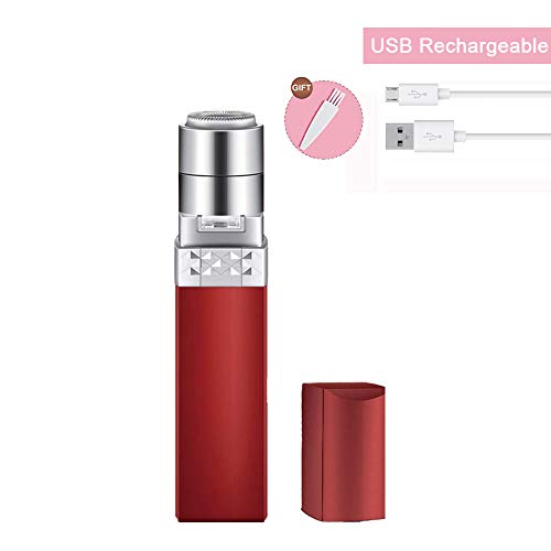 VGROUND Depiladora Facial Mujer, Afeidadora Eléctrica Sin Dolor Afeitado Portátil para Labio, Barbilla, Mejilla, Cara, Piernas, Brazos