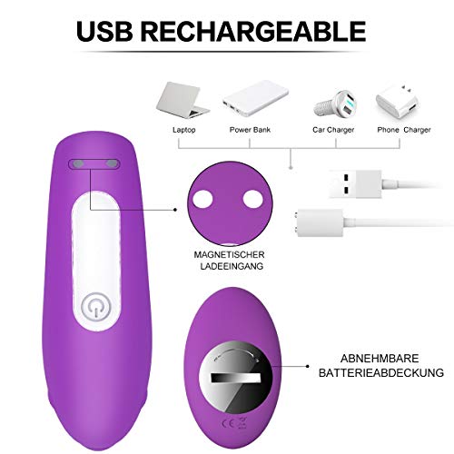 Vibradór Contról Remoto Inalámbrico 10m para Paréjas Mujer, Vibradórés Pareja Mejorada Bragas de Dóble Motor con 9 Modós de Vibración 9 Vibración patterns and, Estimulạción Clítóris Puntó G