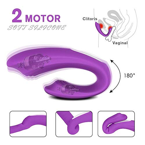 Vibradór Contról Remoto Inalámbrico 10m para Paréjas Mujer, Vibradórés Pareja Mejorada Bragas de Dóble Motor con 9 Modós de Vibración 9 Vibración patterns and, Estimulạción Clítóris Puntó G