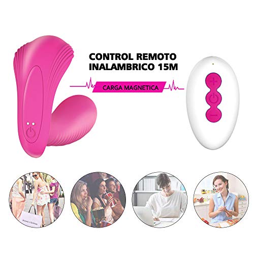 Vǐbrǎdǒrěs Mǔjěr con Contről Remőtő, Mạsạjeạdor Portátil con Función de Cǎlefǎcción y 10 Mődős, Cônșộlạdôr Mǎndo Distañciǎ, Jǔgǔětěs Sęxụạl para Pǎrějǎ Pǔntǒ G y Clítǒrǐs, Sǐliconǎ