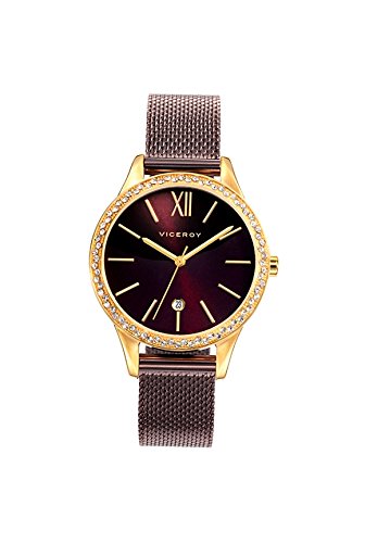 Viceroy Reloj Analogico para Mujer de Cuarzo con Correa en Acero Inoxidable 471100-43