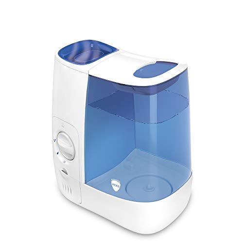 Vicks VH845E1 - Humidificador de niebla caliente para uso doméstico y niños infantiles, azul/blanco