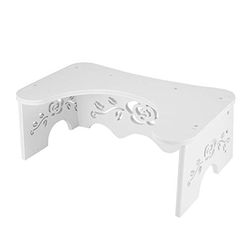 Victool Aseo heces, PVC Cuarto de baño WC Ayuda Paso de pie Silla Paso pie heces Pequeño Escalera Plegable Baño heces