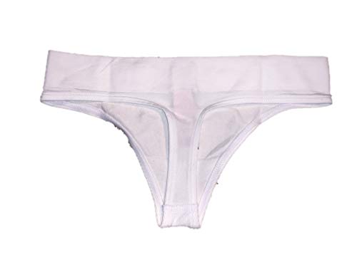 Victoria's Secret - Tanga Blanc-logo Rose XS