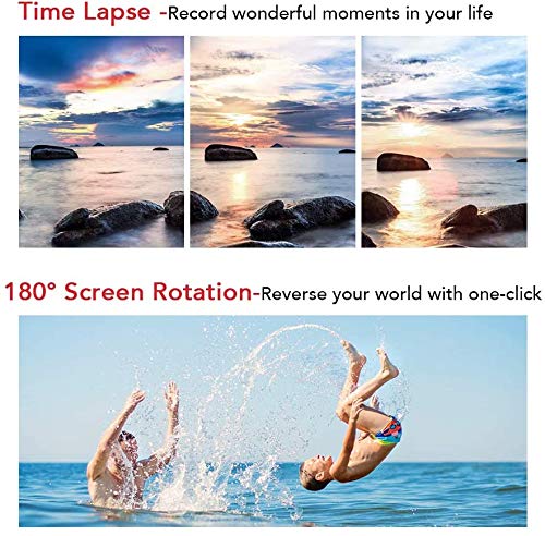 Victure AC400 Cámara Deportiva Acuatica Full HD 1080P 12MP Wi-Fi (Camara de Accion Sumergible hasta 30m con 2'' LCD 170 Gran Angular y Accesorios Ideal para Buceo Ciclismo)