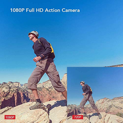 Victure AC400 Cámara Deportiva Acuatica Full HD 1080P 12MP Wi-Fi (Camara de Accion Sumergible hasta 30m con 2'' LCD 170 Gran Angular y Accesorios Ideal para Buceo Ciclismo)
