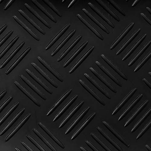 vidaXL Estera Antideslizante de Caucho del Suelo 2 x 1 m Placa de Cuadros