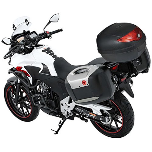 vidaXL Maletero Baúl para Guardar Casco Motos 36 L Negro Equipaje Motocicleta