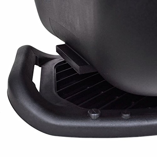 vidaXL Maletero Baúl para Guardar Casco Motos 36 L Negro Equipaje Motocicleta