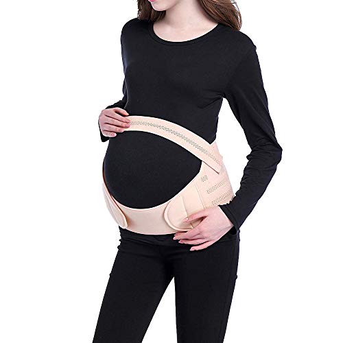 Viedouce Cinturón de Maternidad,Faja de Embarazo,Apoyo Durante Embarazo,Banda Abdomen/Cintura/Espalda/Pélvico/Vientre,Respirable Ajustable Pélvica Faja Soporte Posterior(M)