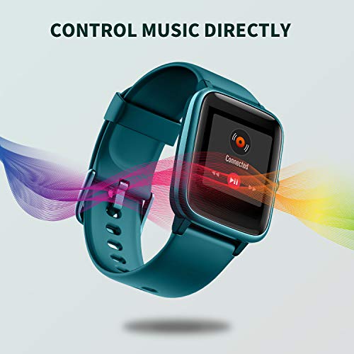 Vigorun Reloj Inteligente Pantalla Táctil Smartwatch para Hombre Mujer Niños Impermeable IP68 Pulsera Actividad Reloj Deportivo con Podómetro Control de Música Monitor de Sueño