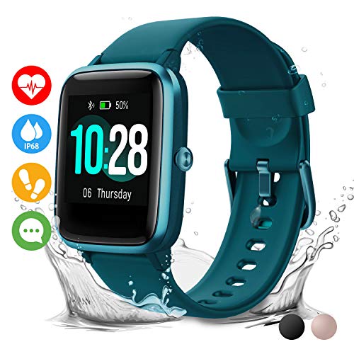 Vigorun Reloj Inteligente Pantalla Táctil Smartwatch para Hombre Mujer Niños Impermeable IP68 Pulsera Actividad Reloj Deportivo con Podómetro Control de Música Monitor de Sueño