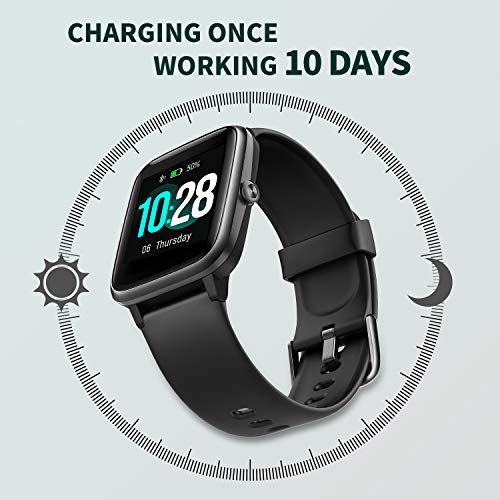 Vigorun Reloj Inteligente Pantalla Táctil Smartwatch para Hombre Mujer Niños Impermeable IP68 Pulsera Actividad Reloj Deportivo con Podómetro Control de Música Monitor de Sueño