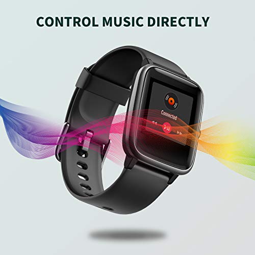 Vigorun Reloj Inteligente Pantalla Táctil Smartwatch para Hombre Mujer Niños Impermeable IP68 Pulsera Actividad Reloj Deportivo con Podómetro Control de Música Monitor de Sueño