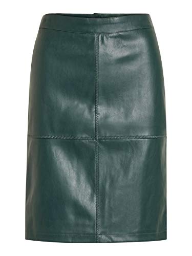 Vila Clothes Vipen New Skirt-Noos Falda, Verde (Pine Grove), 40 (Talla del Fabricante: Medium) para Mujer